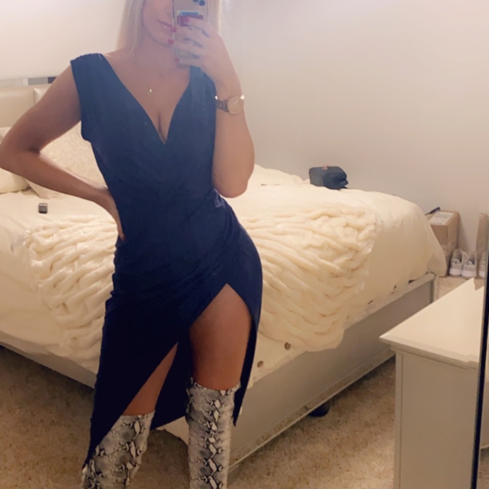 Navy blue dress